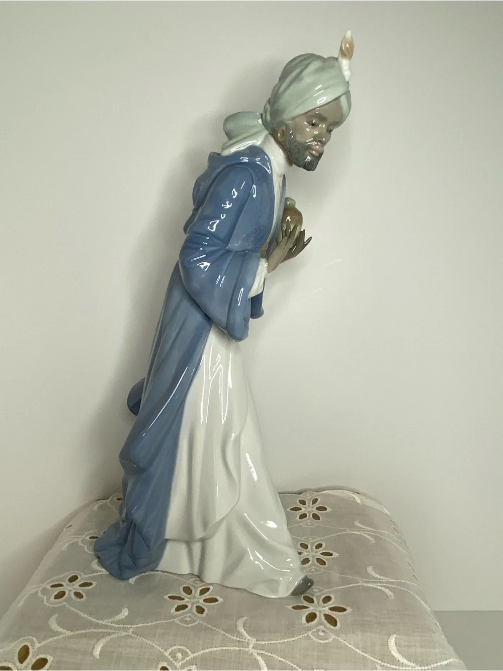 NAO by Lladro King Balthazar With Jug #00414 Wise Man Nativity Handmade In Spain